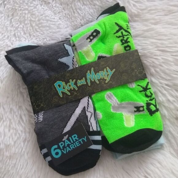 Adult Swim Rick and Morty Socks - Picture 2 of 3